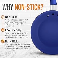 NutriChef 8" Fry Pan With Lid - Small Skillet