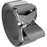 JUKMO Tactical Belt, Military Hiking Rigger 1.5" Nylon Web Work Belt with Heavy Duty Quick Release Buckle