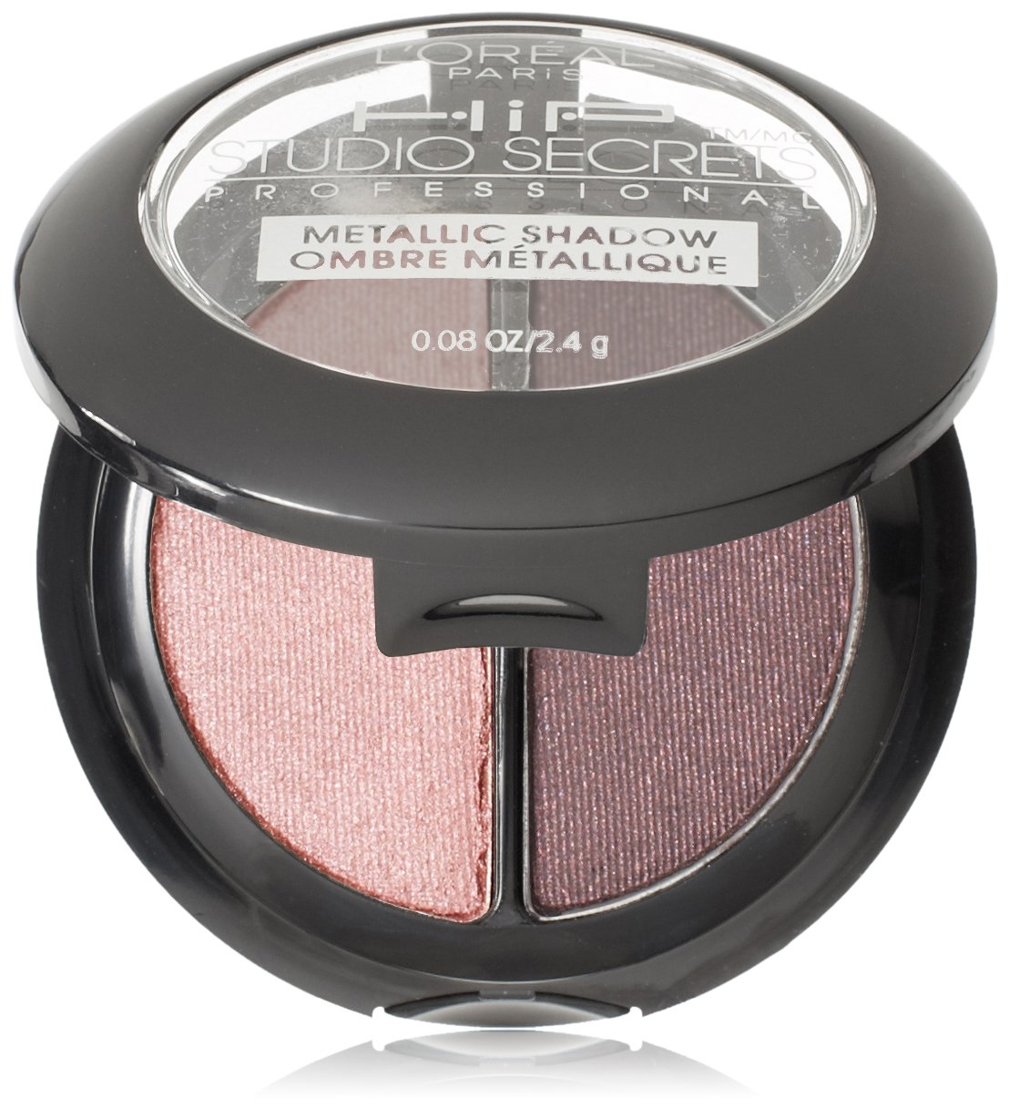L'Oreal Paris HiP Studio Secrets Professional Metallic Eye Shadow Duos, Sculpted, 0.08 Ounces
