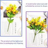 OWLKELA Artificial Silk Daisy Flowers 6 Bundles Multi Color for Indoor Outdoor view 4