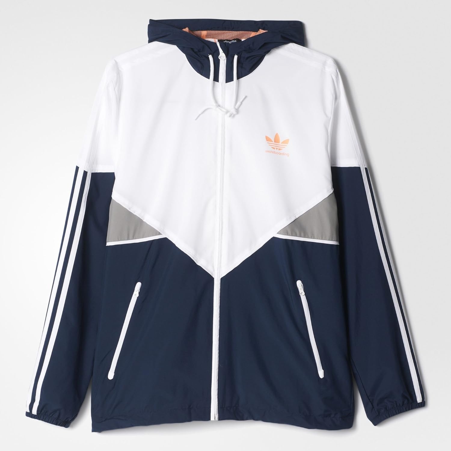 adidas navy windbreaker
