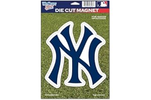 Wincraft MLB New York Yankees 79731010 Die Cut Logo Magnet, Small, Black