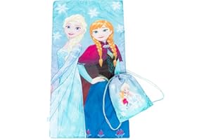 Jay Franco Disney Frozen Sparkle Slumber Sack - Cozy & Warm Kids Lightweight Slumber Bag/Sleeping Bag - Featuring Anna and Elsa (Official Disney Product)