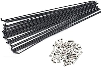 Amazon 自転車スポーク36pcs自転車スポーク14g Jベンドスチール自転車スポークニップル170mm 294mm Wlky スポーク