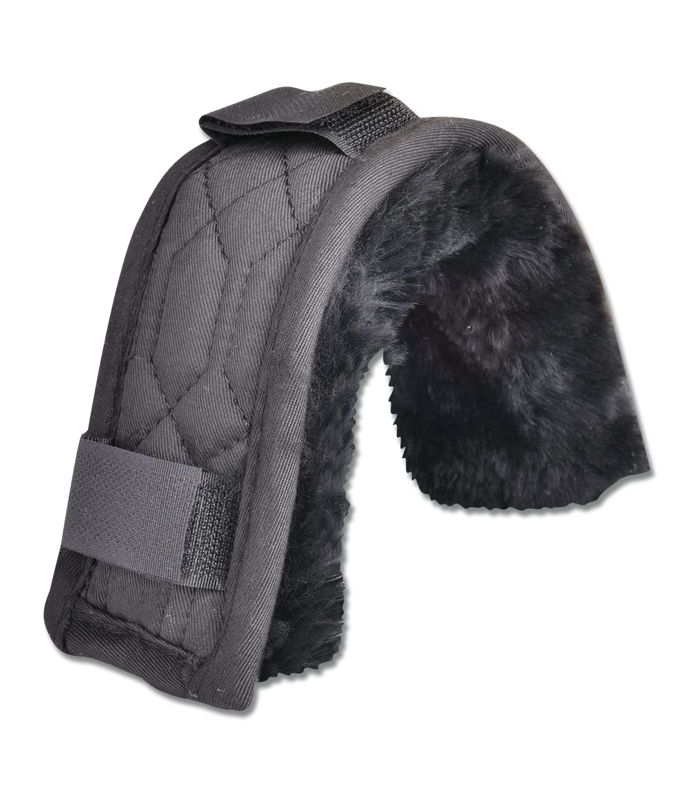 WALDHAUSEN Lammfell Nasenpolster, 18 cm, schwarz, schwarz