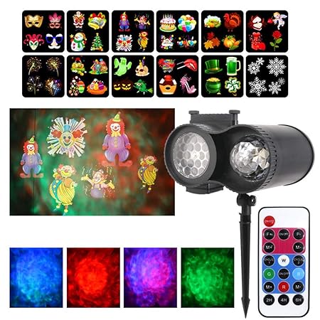 Luz De Proyector De Navidad, Control Remoto LED, Con Control ...