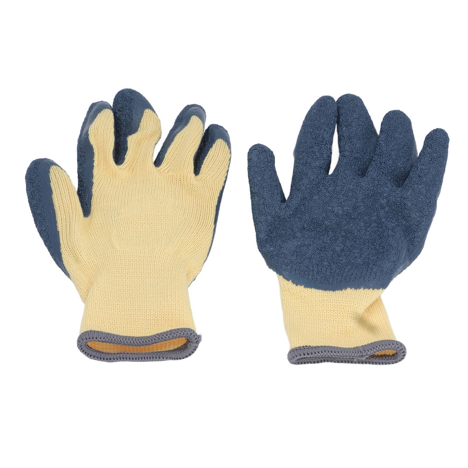 VELATEMOR 1 Pair Electrician Gloves, 400V High Voltage Resistant Flame Retardant Rubber Non Slip Work Gloves for Maintenance