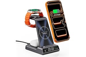 Wireless Charger for iPhone 17, 3 in 1 Charging Station for Apple Watch Watch 11/10/9/8/7/6/5, Ultra 3/Ultra 2, for iPhone Ai