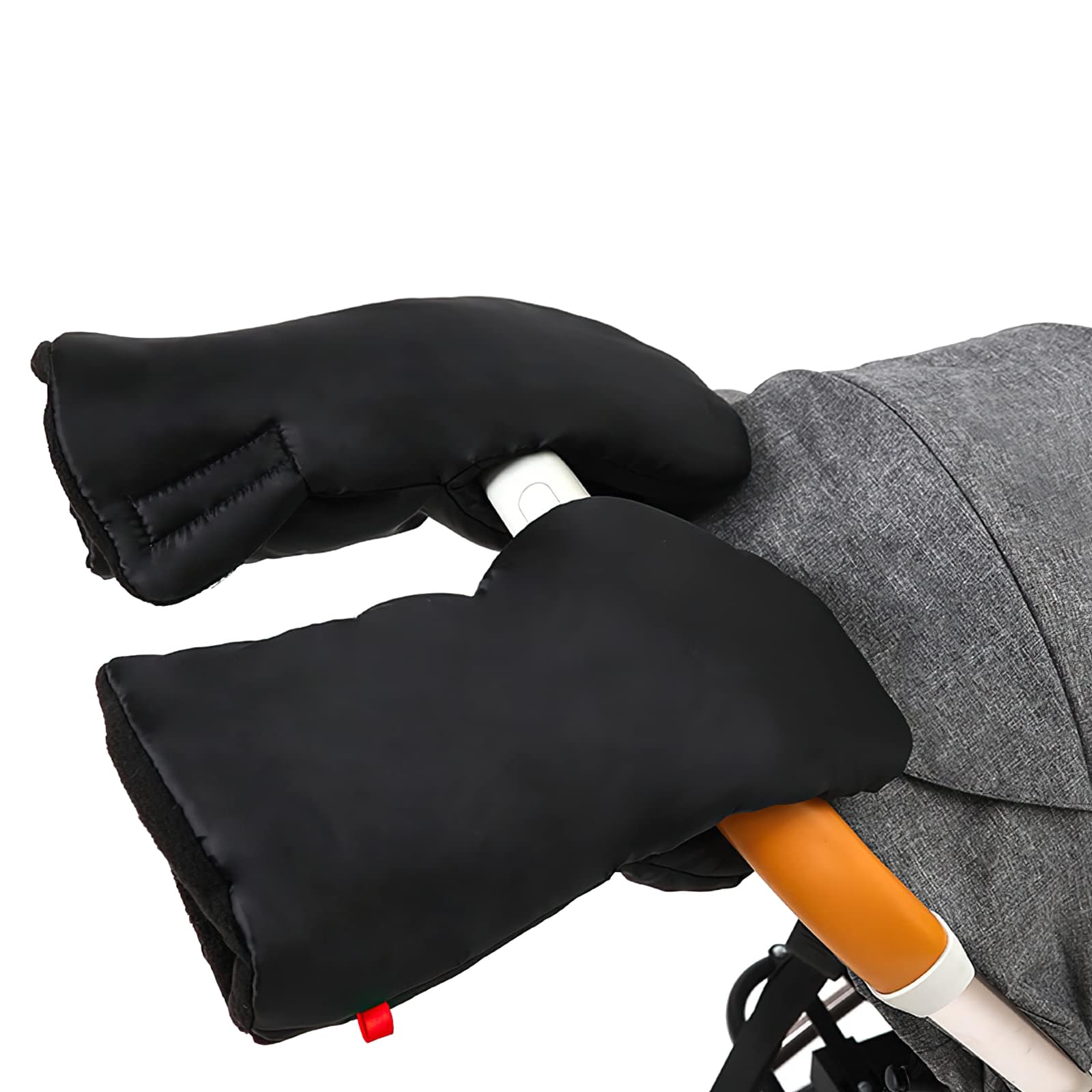 ieron Stroller Fleece Hand Muff, Waterproof Pram Gloves with Warm Fleece Windproof Winter Pushchair Warm Handmuffs for Cold Weather
