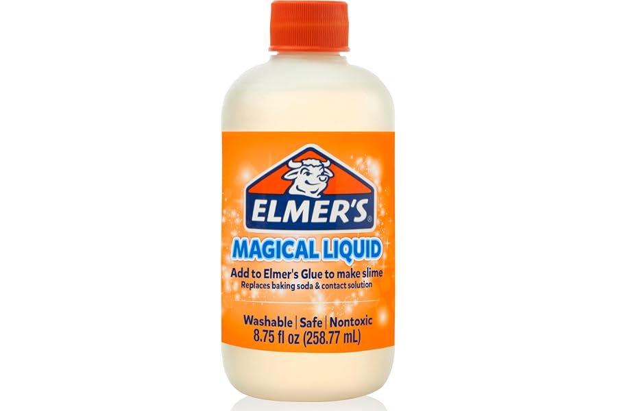 Elmer's Magical Liquid, Slime Activator Solution, Updated Formula for Double Slime Output, Safe, Washable, 8.75 fl oz - Kids Activity, Arts & Crafts, #1 Teacher Brand