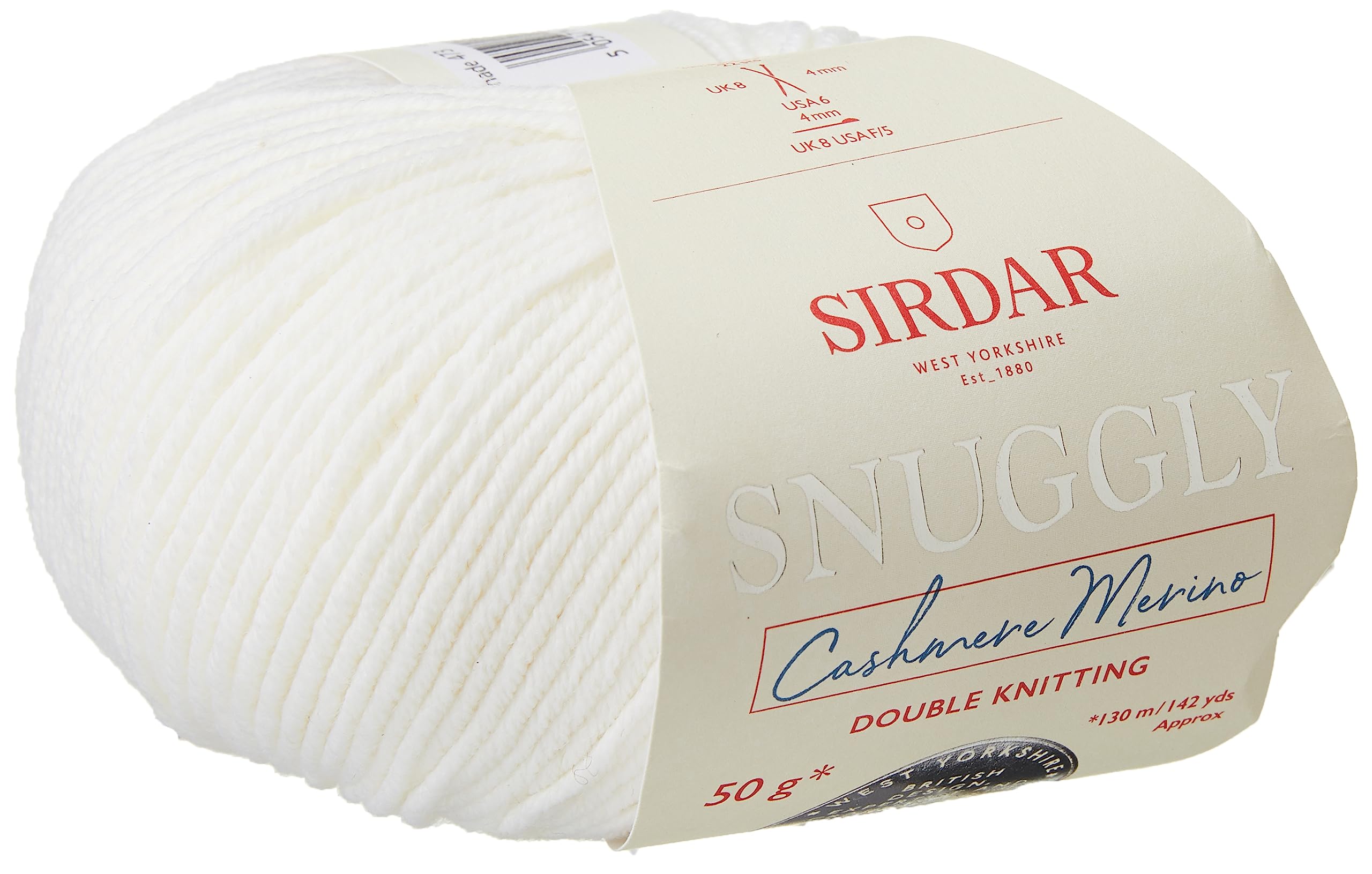 Sirdar Snuggly Baby Cashmere Merino DK Double Knitting, White (473), 50g