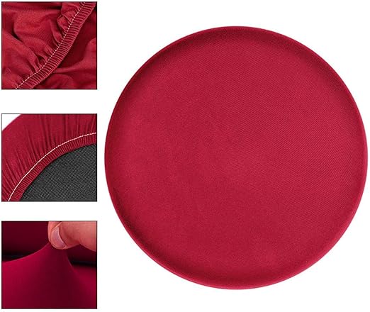 Amazon.com: Fenyoung Round Chair Cover Solid Colors Seat Cover Bar