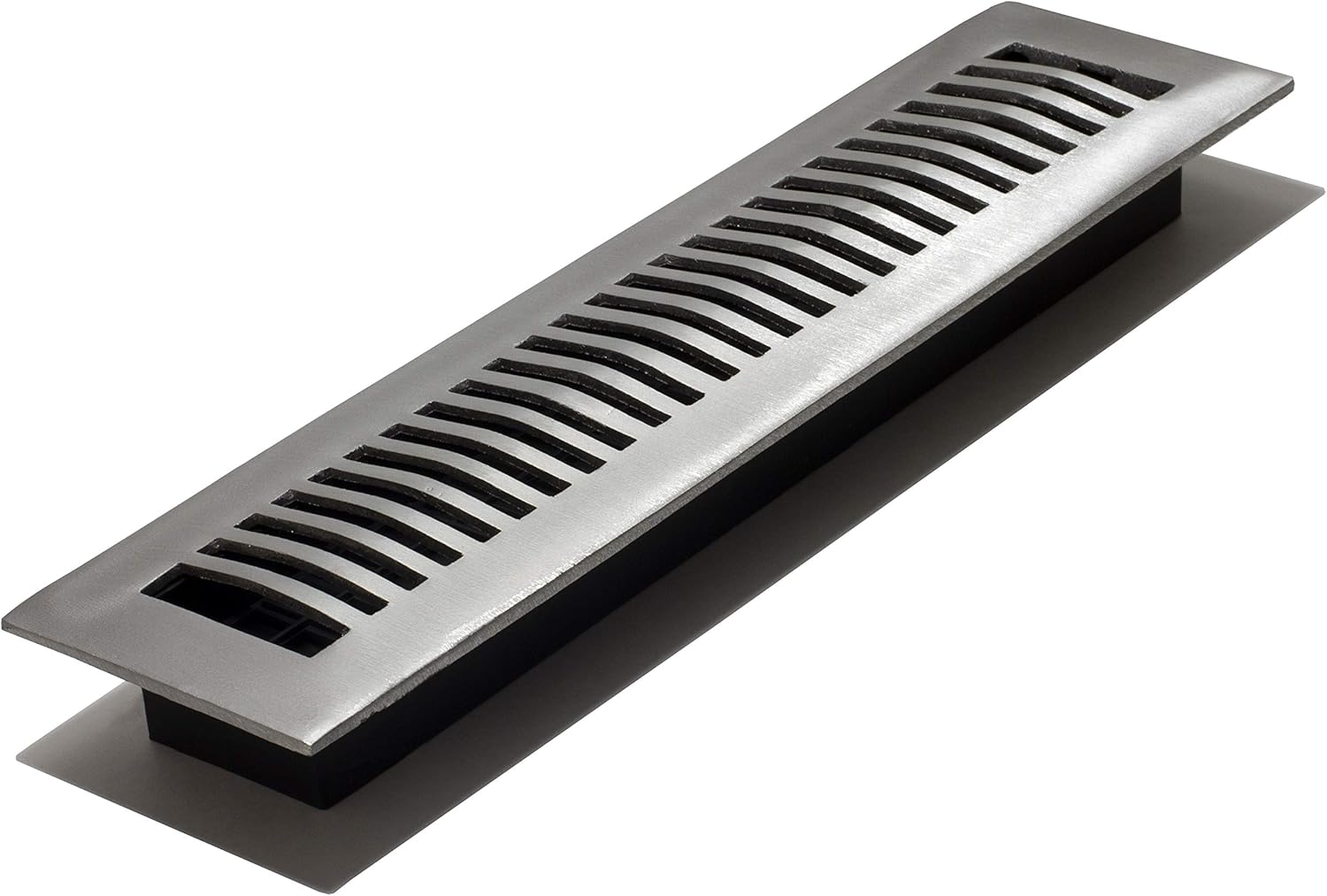 Registers, Grilles & Vents - Decor Grates LA214-NKL 2-Inch by 14-Inch Aluminum Floor Register, Nickel