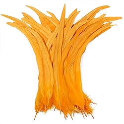THARAHT 50PCS Rooster Coque Tail Feathers Bulk