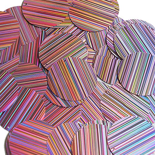 Sequin 30mm Round Pink City Lights Reflective Couture loose Paillettes. Made in USA.