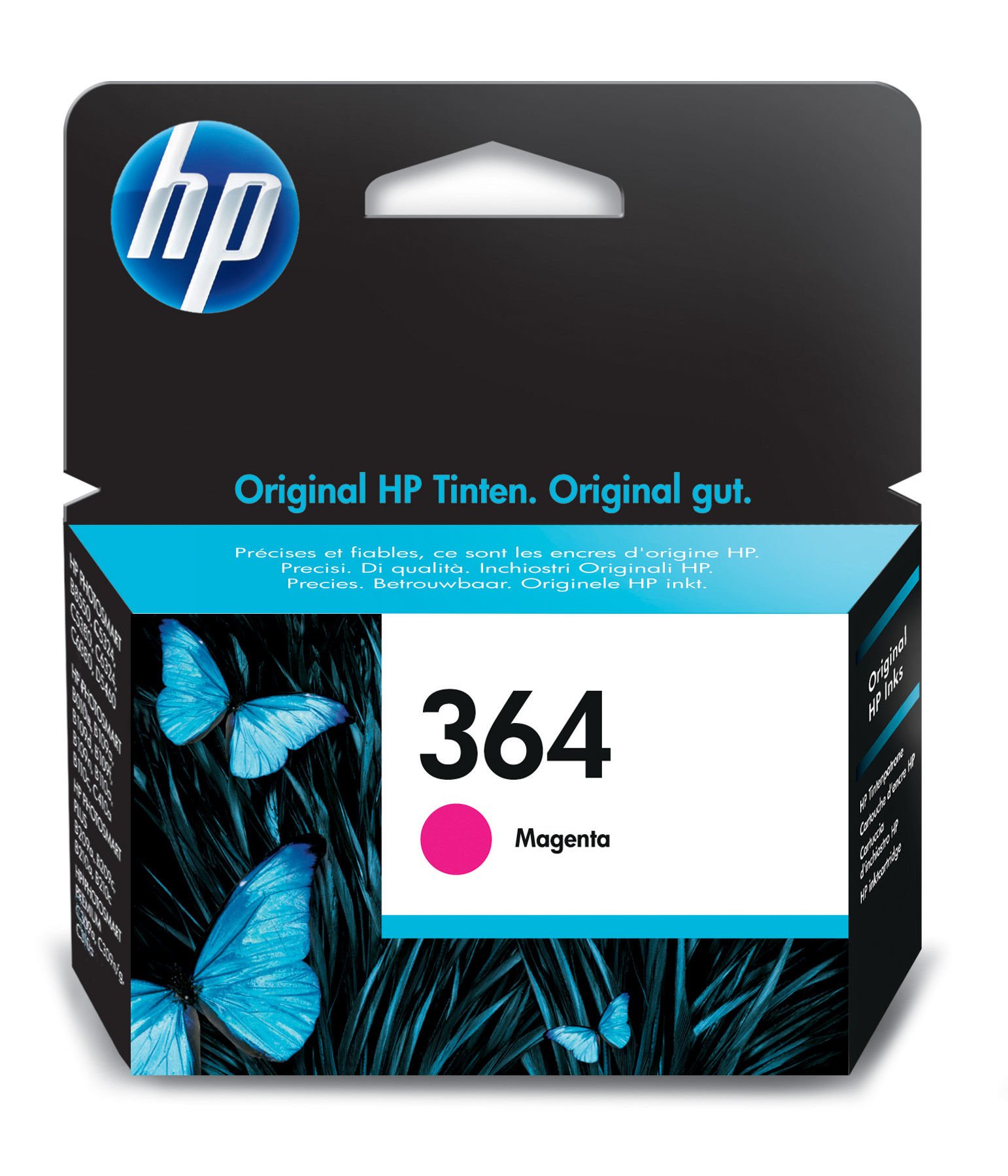 HP 364 Magenta Ink Cartridges, 5-80% RH, -40 to 70o C, 5-50 oC, 5-80% RH, 107 x 24 x 115 mm, 0.04 kg (0.0882 lbs)