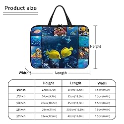 Uasibuni Sea Animals Pattern 17 17.3 Inch Laptop