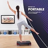 KAYMAN Fitness Steps – Adjustable 10/15 cm Step Height, Red, Home Gym view 5