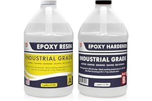 EAST COAST RESIN Epoxy Resin 2 Gallon Kit Industrial Grade | Easy to Use, Super Strong, Glossy, Clear, Water-Resistant | for Bonding, Sealing, Casting, Coating, Filling, Gluing - (1 Gallon + 1 Gallon)