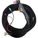 Cuwiny Pilot Arc Plasma Cutter torch,AG60 Plasma Cutting Gun Suitable for 40A 50A 60A High Frequency Air Plasma Cutting Machine.Fit CUT50DP CUT40DP CUT60DP AG60P