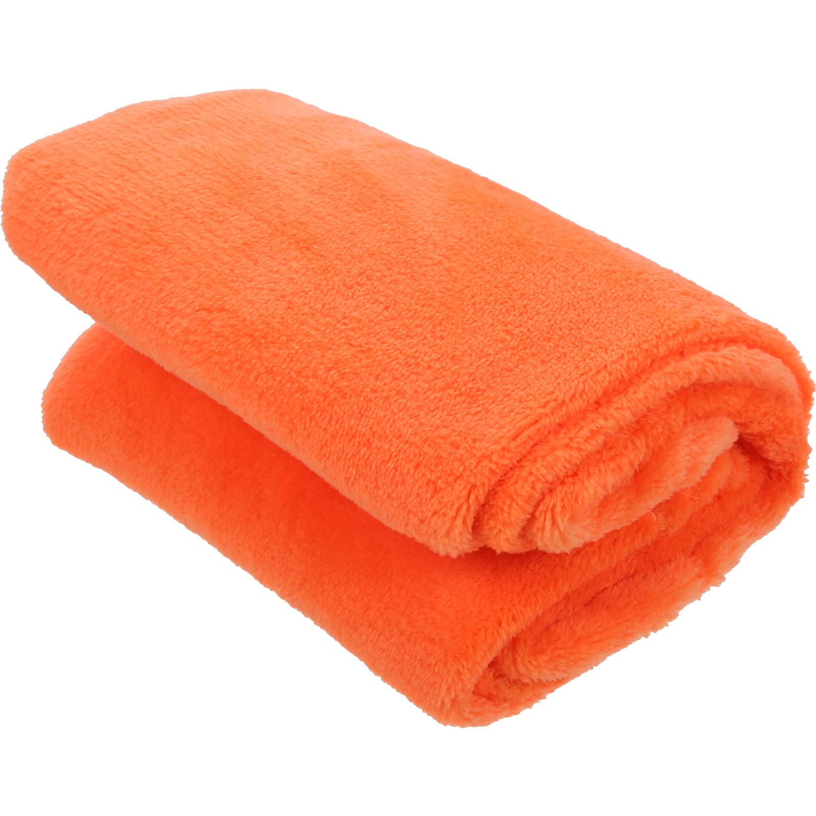 Healifty Flannel Fleece Pet Blanket, 25" x 17" Cozy Towel Pet Blanket for Dogs or Cats(Orange)