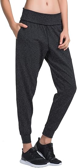 Matymats アクティブスウェットパンツ レディース ヨガ ジョガーパンツ ポケット付き カジュアルラウンジパンツ Us サイズ Small カラー グレー アクティブロングパンツ 通販 Amazon