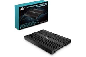 Vantec Multi-Size M.2 NVMe to U.2 (SFF-8639) 2.5"" SSD Adapter (MRK-NVM2U2-BK), Convert M.2 NVMe into U.2 not for SATA, Black