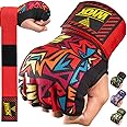 WYOX Gel Boxing Hand Wraps Inner Gloves for Men & Women, 80cm Quick Wrist Straps, Padded Knuckle Protection for Muay Thai Kickboxing, Hand Wraps for Boxing & Martial Arts