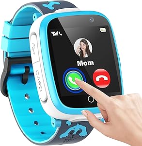 Kids Smart Watch for Boys Girls, 1.54”Touch Screen Smart Watch for Kids with Call SOS 2 Camera Games Video Music Player Calculator Calendar Alarm Clock, Children Smart Watch Gifts for Kids Age 3-12