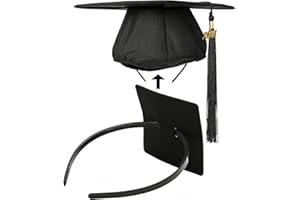 PUNCHMAN Graduation Cap Headband Insert - Firm Anti-fall Hair Band,Graduation Hat Headband Holder for Secure Grad Cap