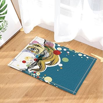 Badteppich Rund Bunt - Buro Ideen