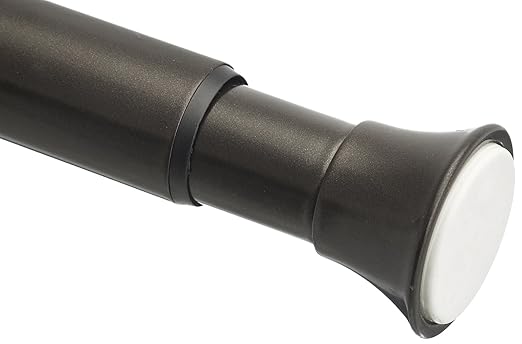 AmazonBasics Adjustable Shower Curtain Tension Rod - 24-36, Bronze