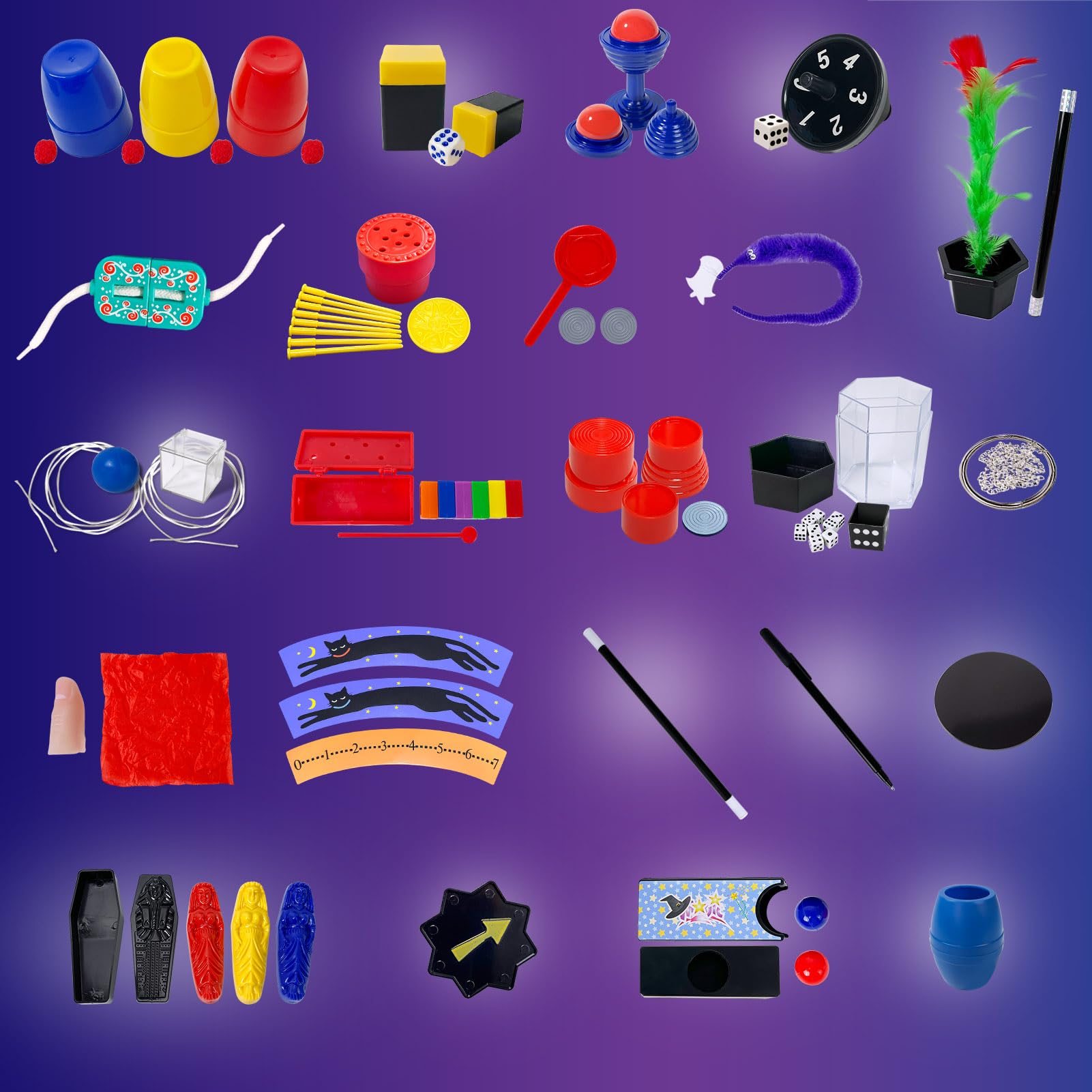 Heyzeibo Magic Kit - 60+ Magic Tricks for Kids, Magician Set with Magic Props & Instruction for Beginners and Kids