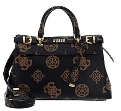 GUESS Sestri Luxury Satchel, Mocha Logo