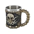 1 X Gothic Tribal Skull Tankard Coffee Mug Cup Creepy