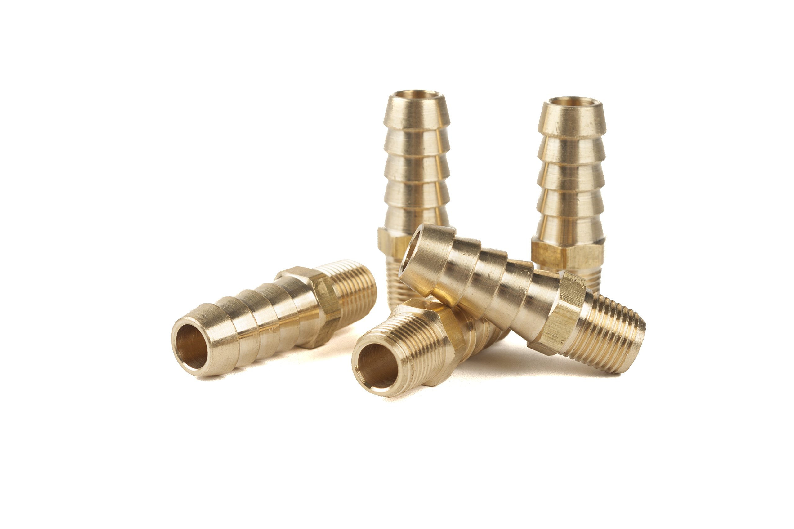 5/16 Hose Barb To 1/8 Female NPT Brass Fitting - Fuel, Water, Air, Gas Applications