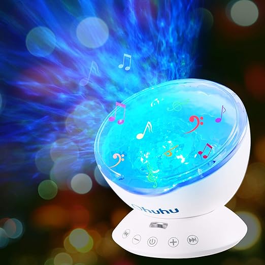 Amazon.com: Ohuhu - Proyector de ondas oceánicas, 12 LED, 7 ...