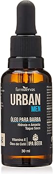 Óleo para Barba Urban Men IPA, Urban, Incolor, 30 Ml
