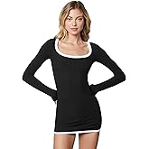 florence by mills Womens Ribbed Long Sleeve Tee