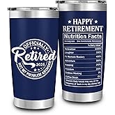 FUNITZ Retirement Gifts for Men 2025 - Retired Not My Problem Anymore - Retirement Tumbler for Him, Father, Husband - Retired Gifts for Men, Navy Tumbler 20 Oz, Fathers Day, Christmas Gift