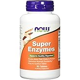 NOW Super Enzymes, 90 Tablets (Pack of 2)
