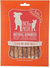 PACK'N PRIDE Dog Treats 90g Rawhide with Chicken Breast Low Fat