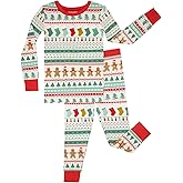 Little Sleepies Two-Piece Pajama Set for Boys & Girls, Soft Viscose from Bamboo Toddler Pajamas for Kids, Family Matching PJs