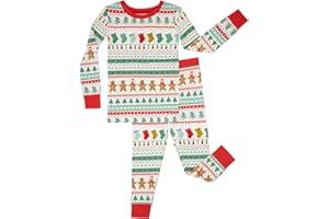 Little Sleepies Two-Piece Pajama Set for Boys & Girls, Soft Viscose from Bamboo Toddler Pajamas for Kids, Family Matching PJs