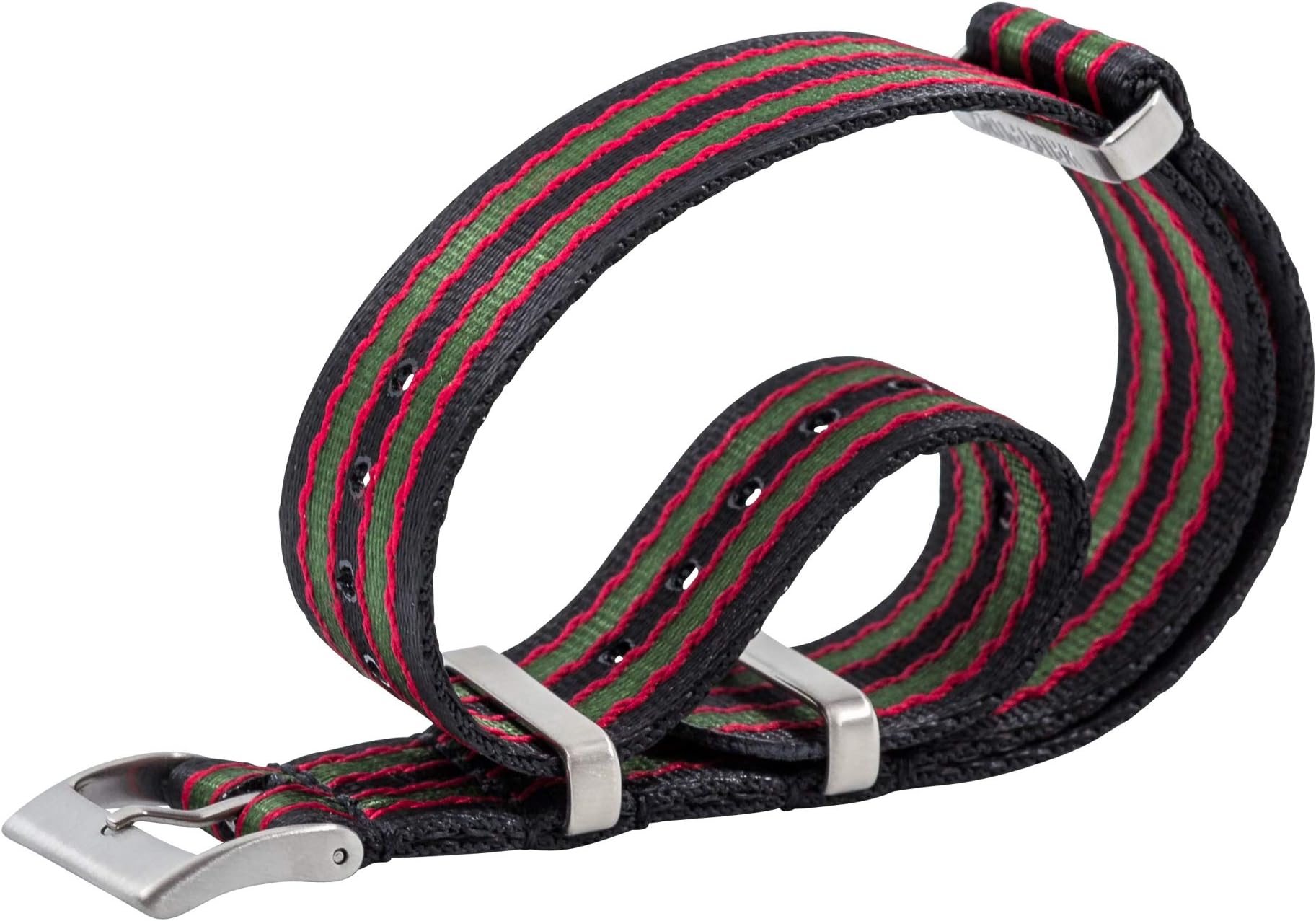 Wrist Punk Premium Jacquard Nato Watch Strap Nato Band Bond Edition 22 mm 20 mm NATO Strap Replacement Band for Watch in Stainless Steel and Nylon