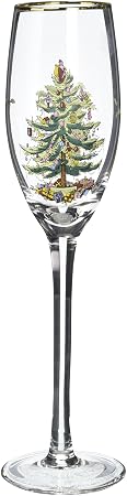 spode christmas tree champagne flutes