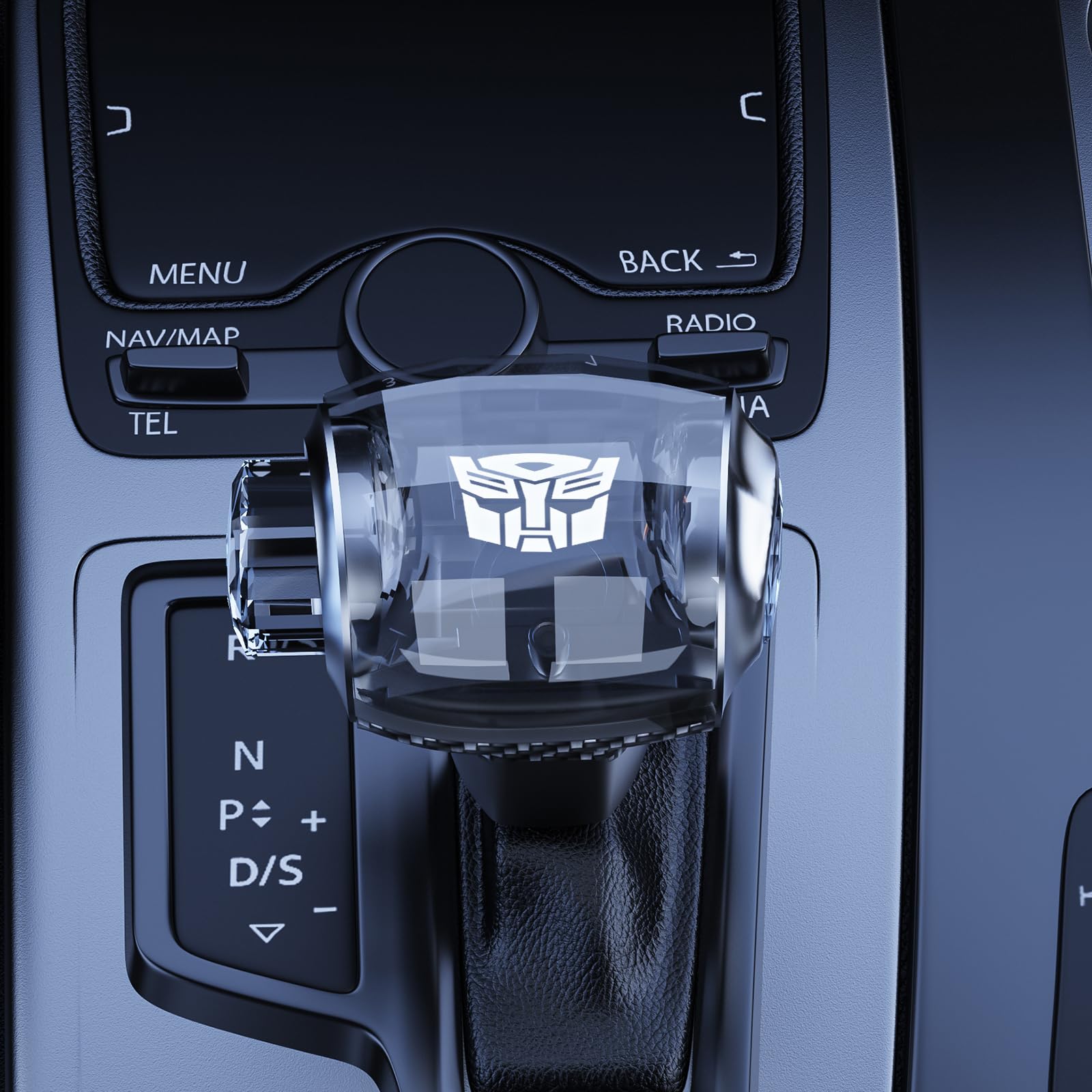 Condition photo showing New/Like New for suupar touch activated color changing led crystal automatic shift knob with lock button for automati