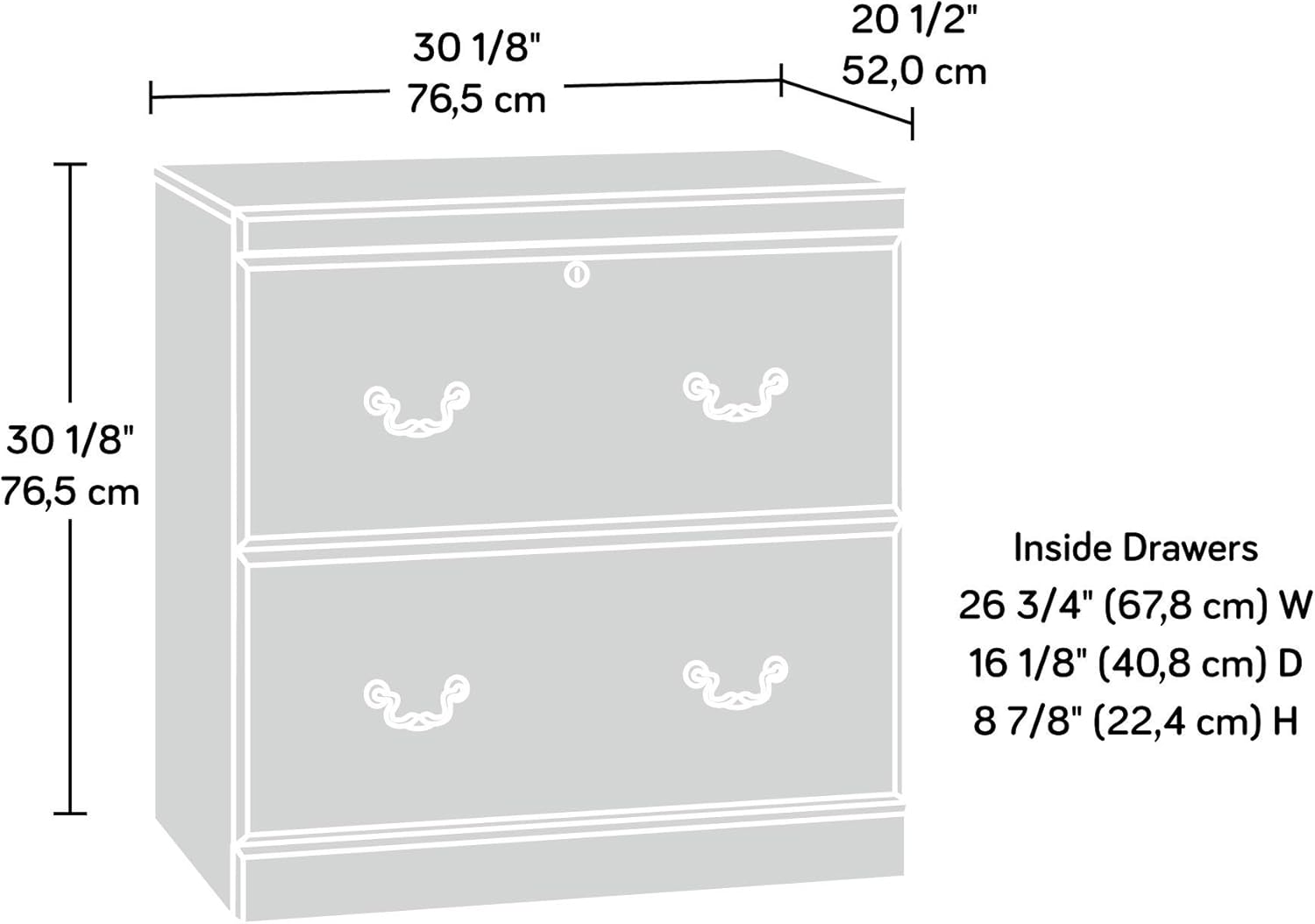 Sauder Heritage Hill Lateral File - Classic Cherry finish: Furniture & Decor