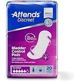 Attends&reg; Confidence&reg; Discreet Bladder Control Pads - Women's Incontinent Pad, Maximum Absorbency, 13", ADPMAX, 20 Count
