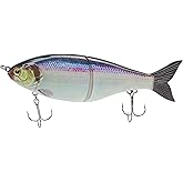 Jointed Fishing Lures, Bass Bait Tackle, Glide Baits Bass Fishing, Wobble Slow Sink Lure, Bluegill Shad Bait for Trout Perch Pike Walleye Swimbait, 7.0" Long, 98g